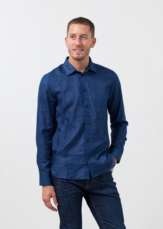 Casual Indigo Shirt (6707060867166)