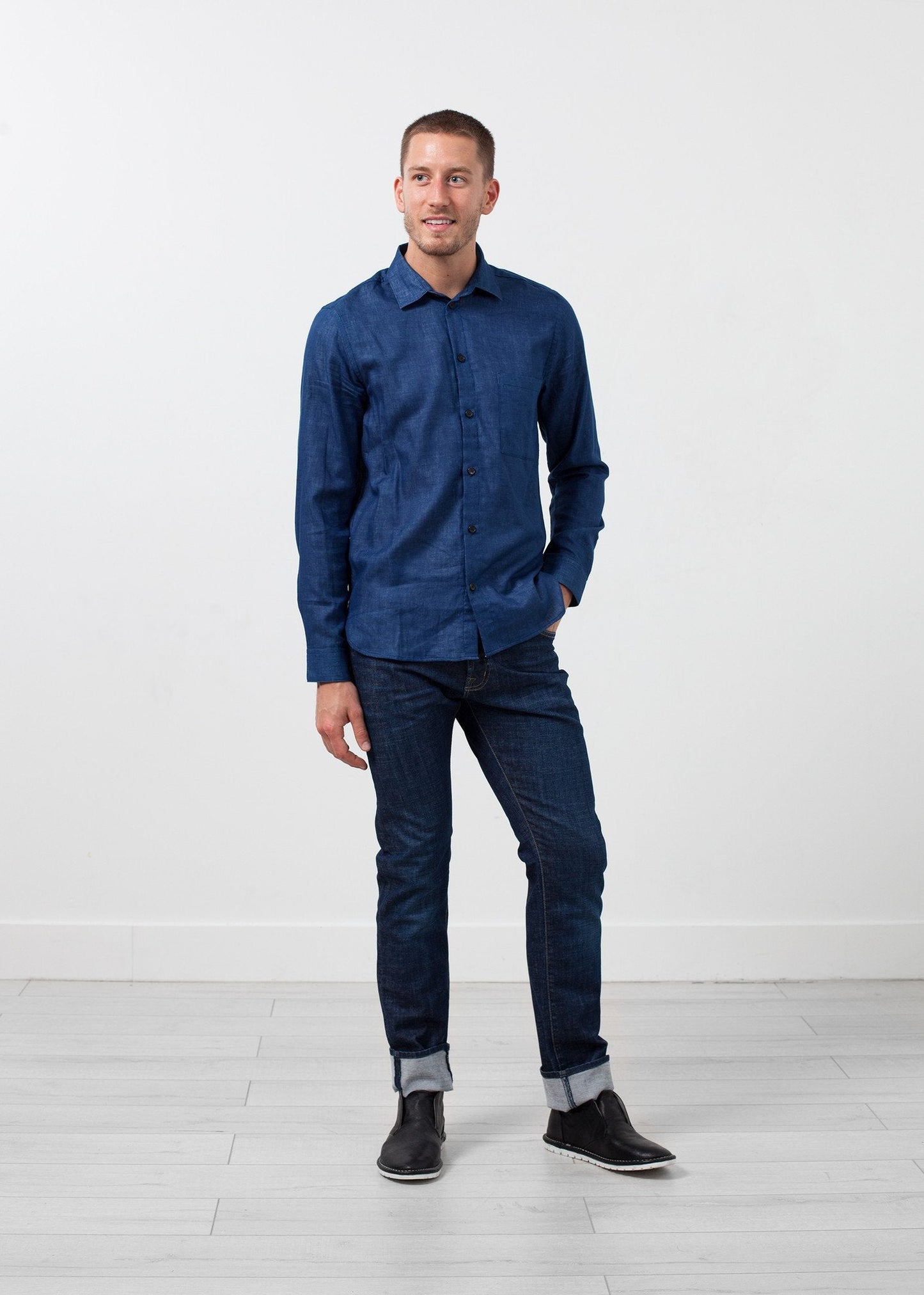 Casual Indigo Shirt (6707060867166)