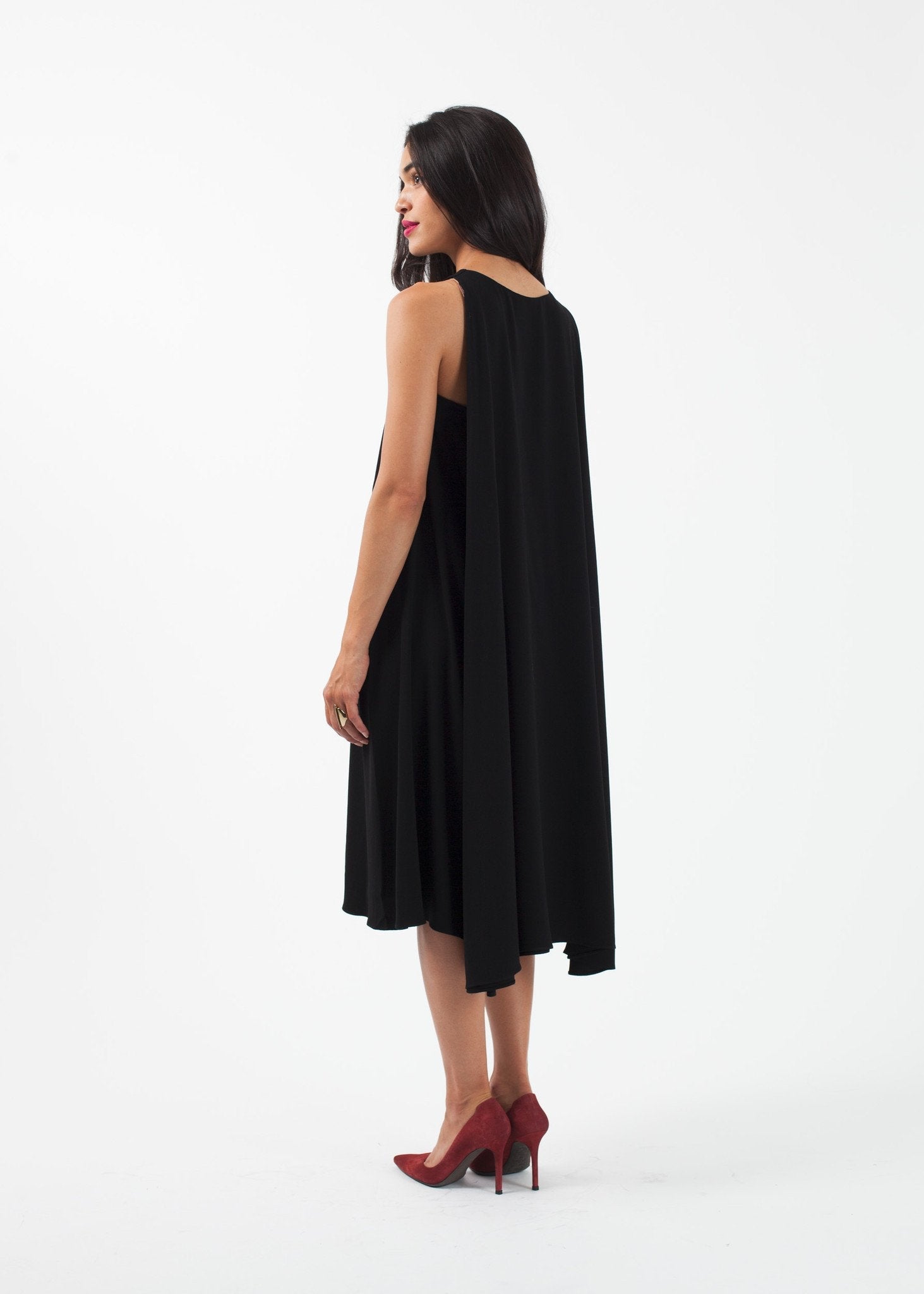 Cape Dress (6707057786974)