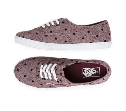 VANS |AUTHENTIC | LO PRO | BURGANDY/WHITE (6589213999198)
