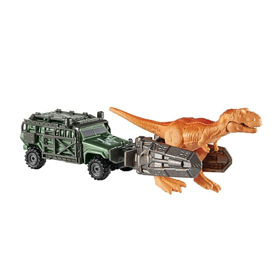 Matchbox Jurassic World Dino Transporters Tyranno-Hauler Vehicle And Figure (6589224648798)