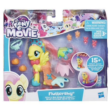 My Little Pony the Movie Fluttershy Land and Sea Snap-On Fashion (6589225566302)