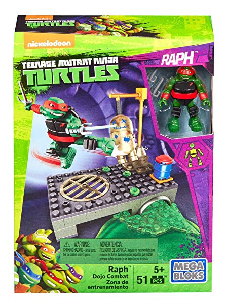 Mega Bloks Teenage Mutant Ninja Turtles Raph Dojo Combat Playset (6589229269086)