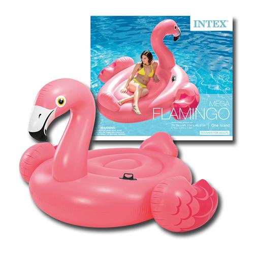 Intex Mega Flamingo Island Pool Floater 86 x 83 x 53 inches (6589228548190)