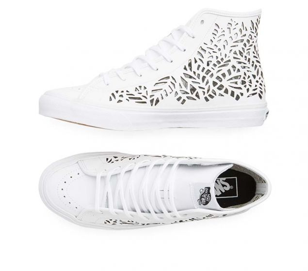 VANS | SK8-HI DECON (CUTOUT)| LEAVES/WHITE (6617443762270)