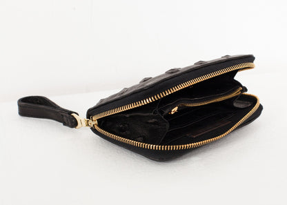 Elodie Leather Wallet in Black (6707093045342)