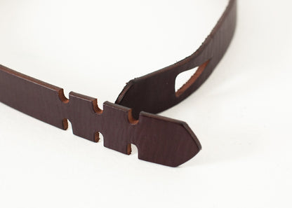Buckle-less Belt in Brown (6707093667934)