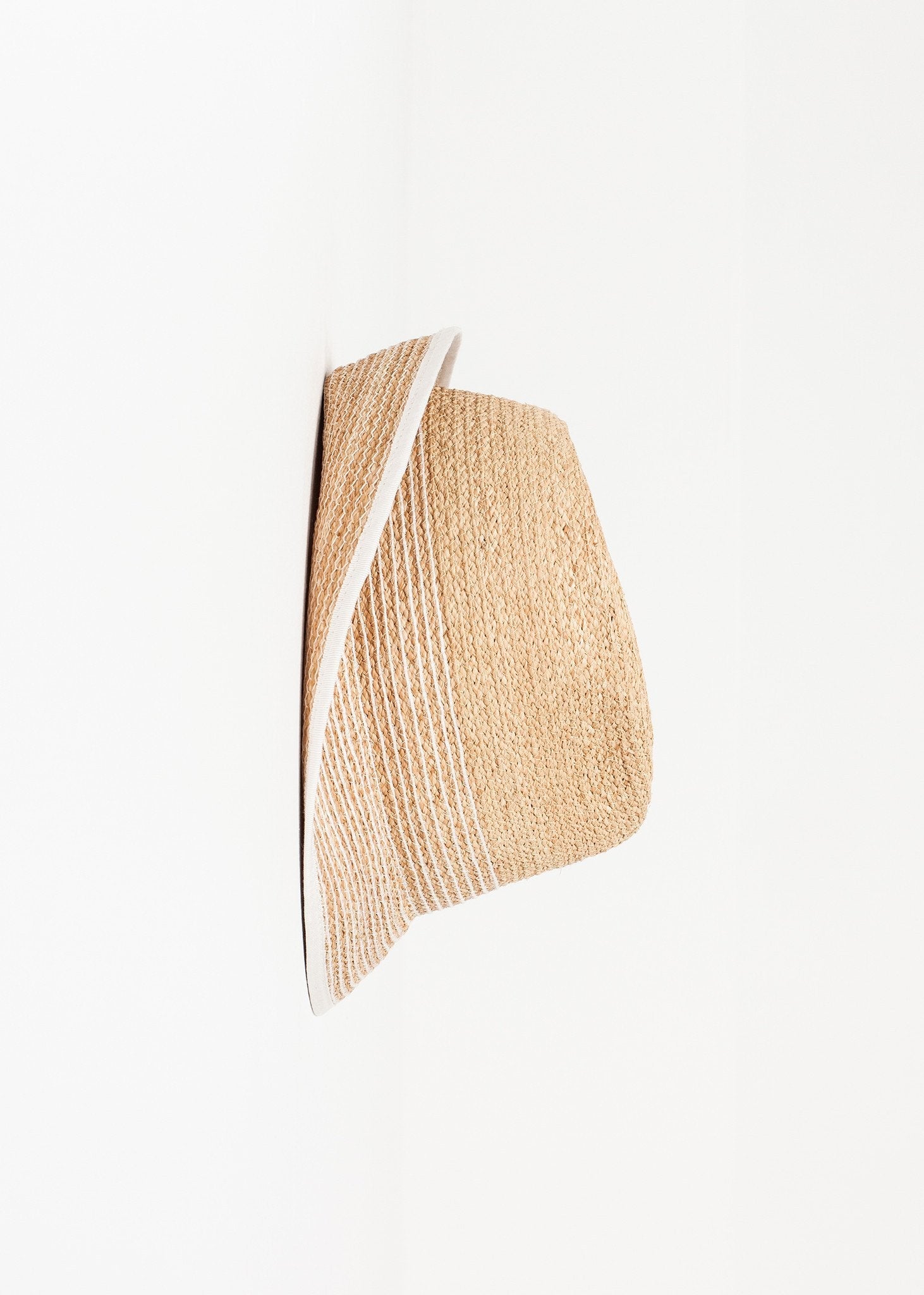 Washboard Hat in Straw/White (6707086426206)