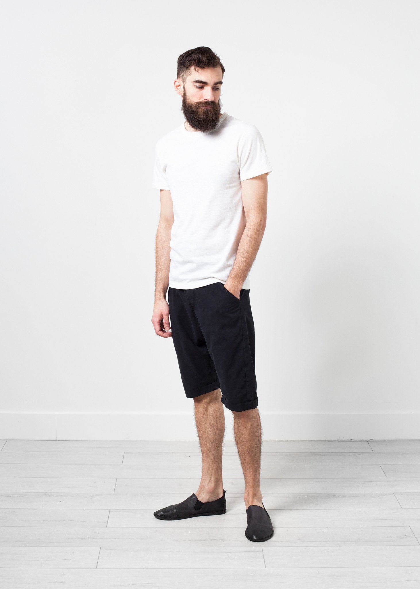 Comfort Tee in White Wool Blend (6707094978654)
