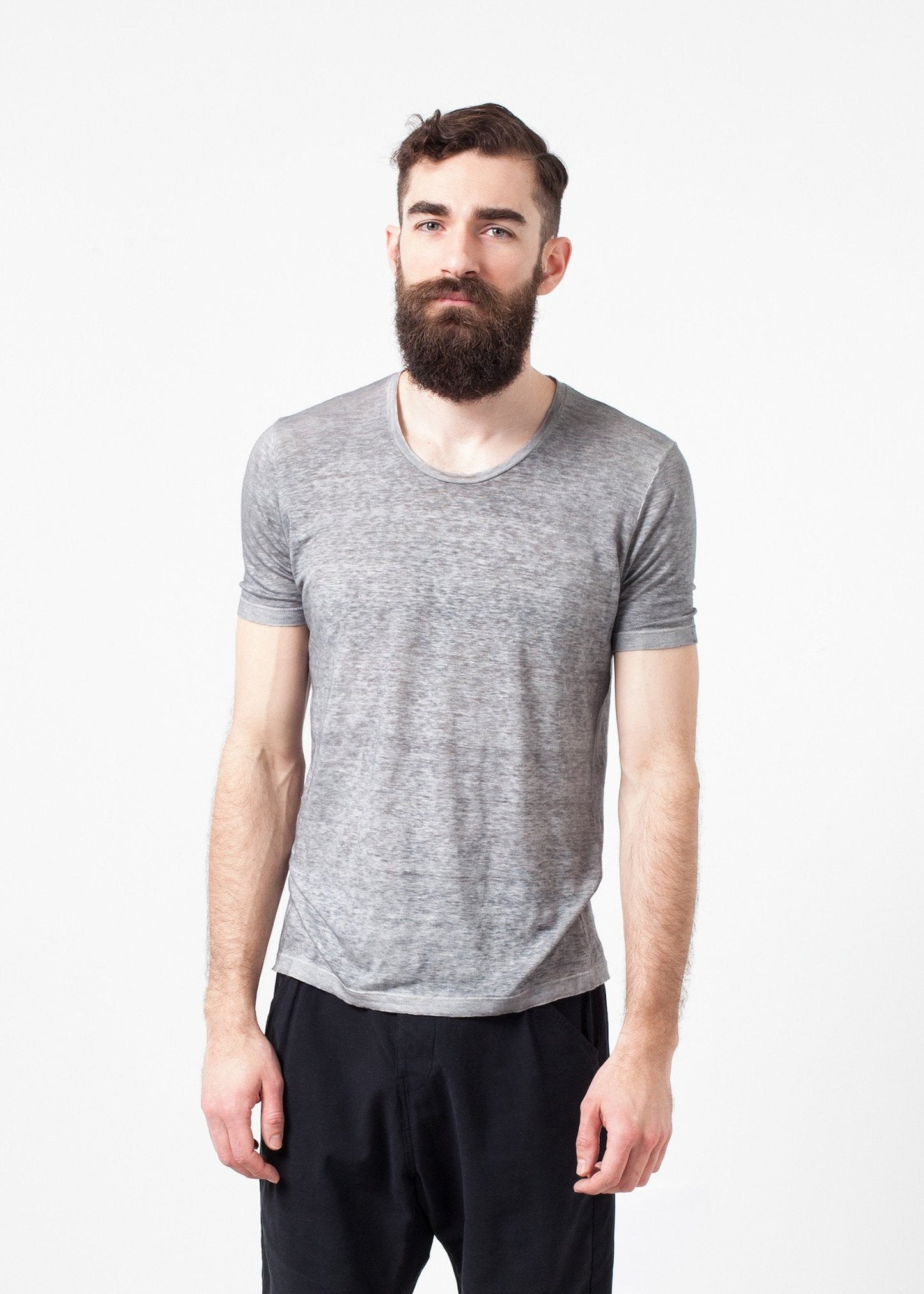 Linen T-shirt in Dolphin (6707081871454)