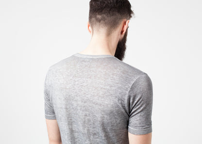 Linen T-shirt in Dolphin (6707081871454)