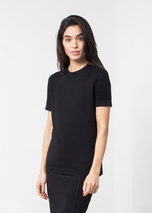 Ribbed Short Sleeve Knit (6707092684894)