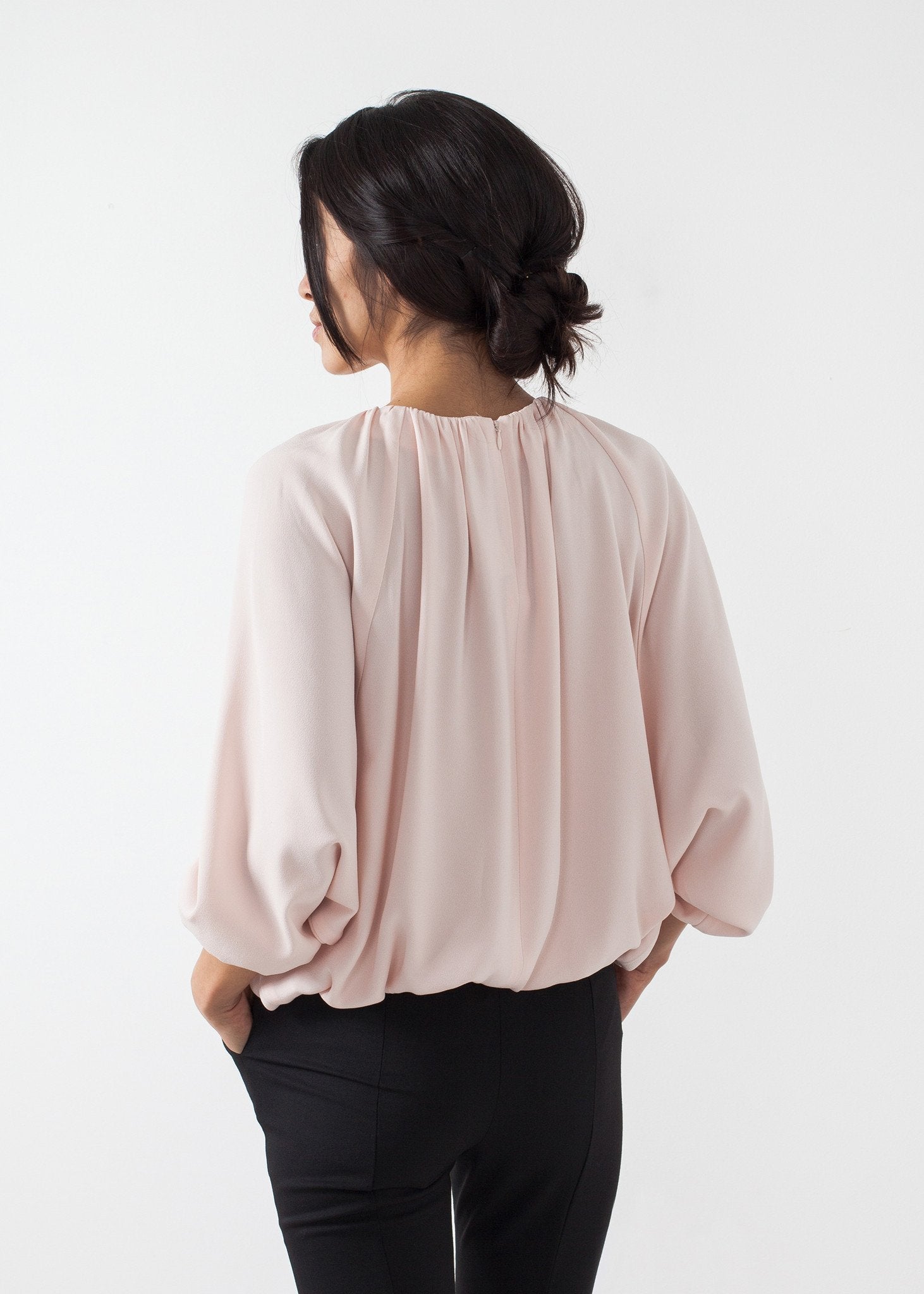 Bubble Peasant Top (6707092488286)