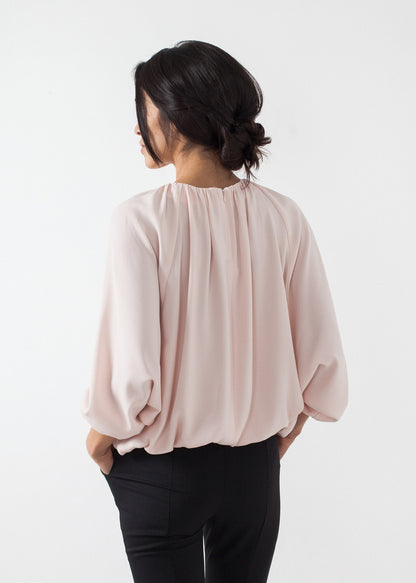 Bubble Peasant Top (6707092488286)