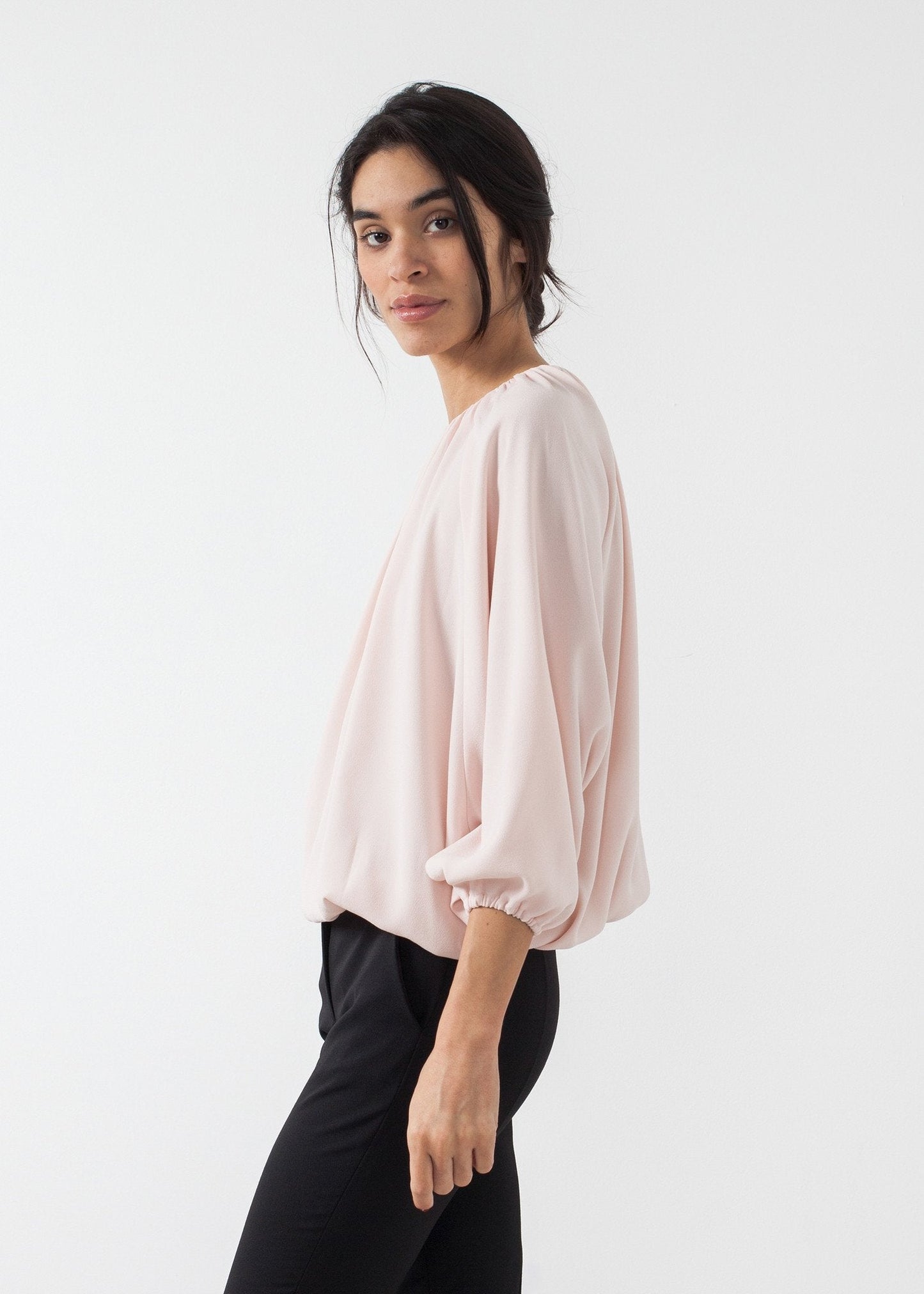 Bubble Peasant Top (6707092488286)