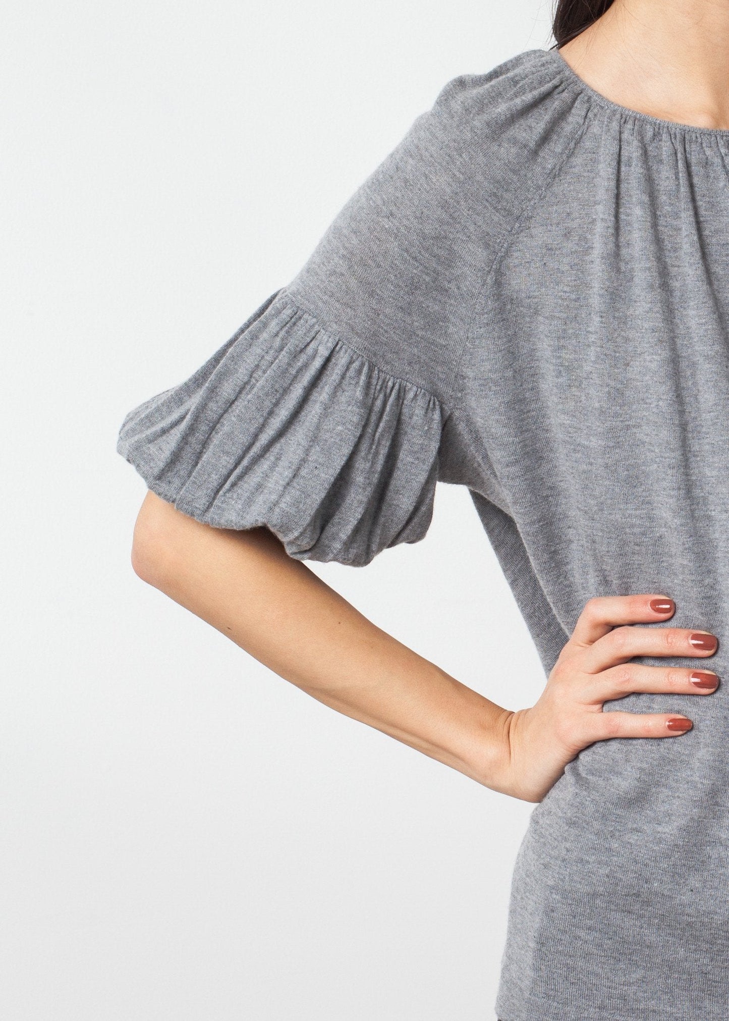 Cashmere Puff Sleeve Knit (6707092652126)