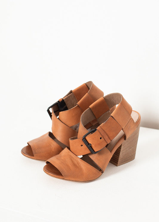 Buckle Strap Heel in Brown (6707094093918)
