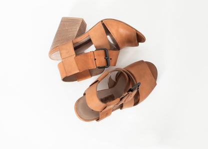 Buckle Strap Heel in Brown (6707094093918)