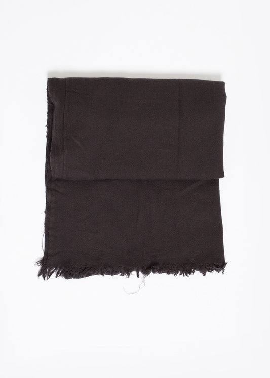 Simple Scarf in Old Black (6707084197982)