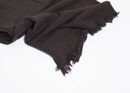 Simple Scarf in Old Black (6707084197982)