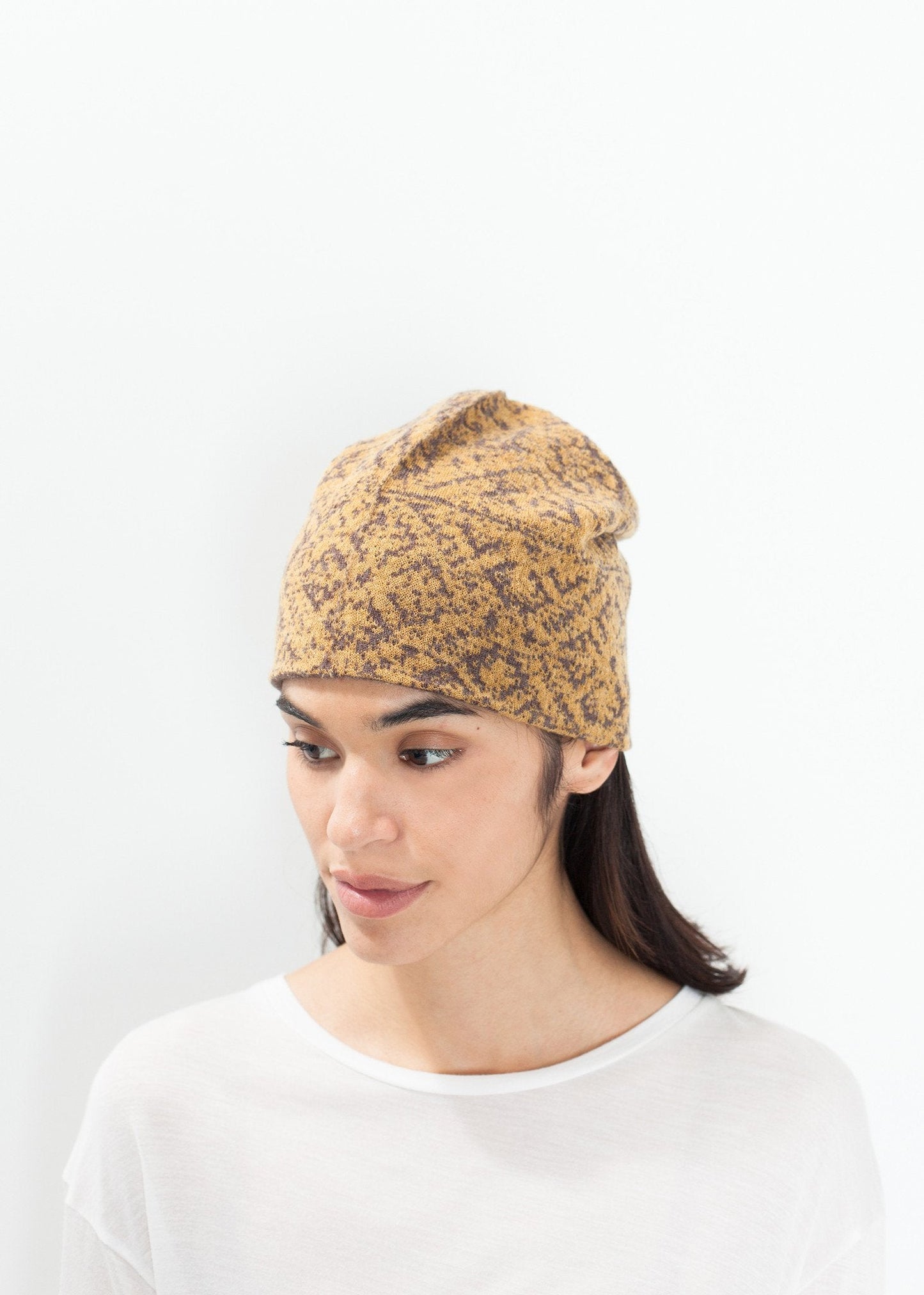 Reversible Beanie in Amber (6707103793246)