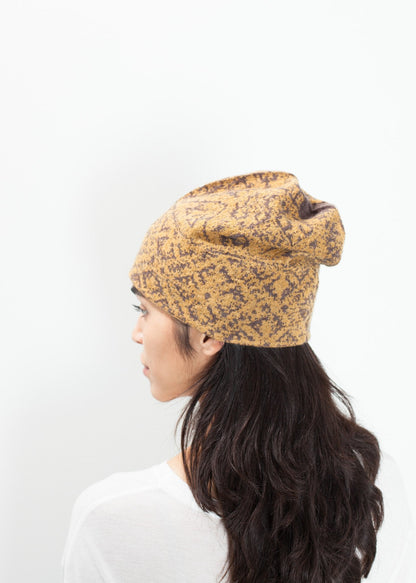 Reversible Beanie in Amber (6707103793246)