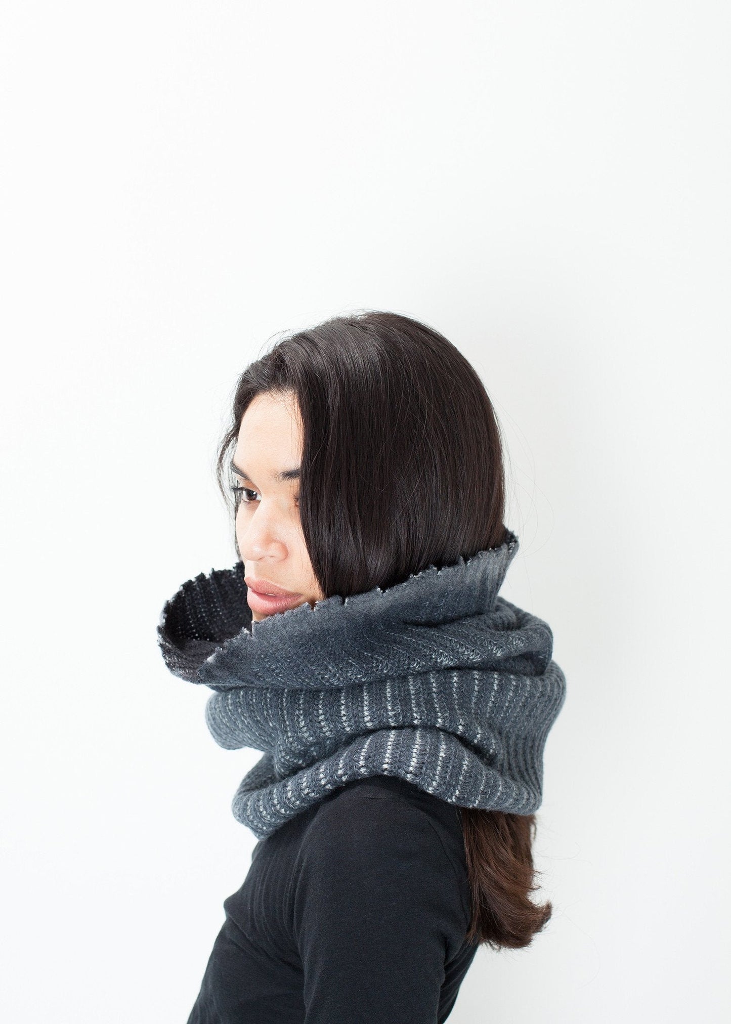 Knit Neck Warmer in Grey (6707101859934)