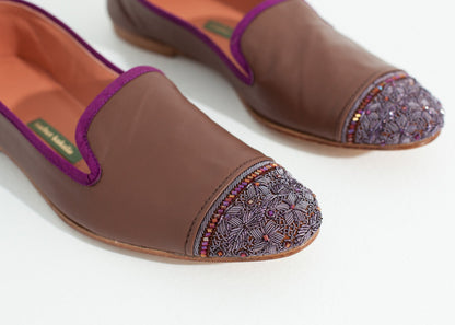 Bizi Cap Toe Loafer in Rose/Aubergine (6707105136734)