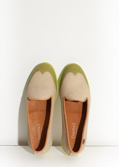 Wingtip Loafer in Lime (6707106512990)