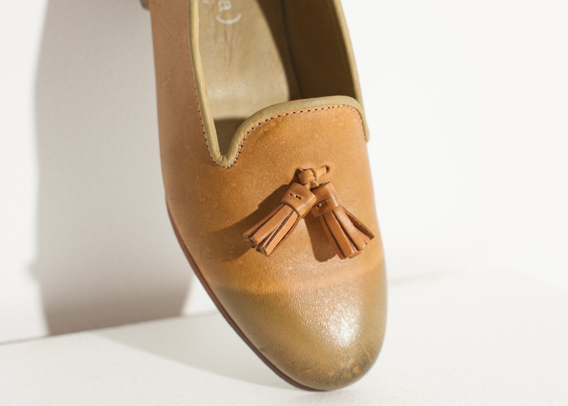 Leather Loafer in Lime (6707106349150)