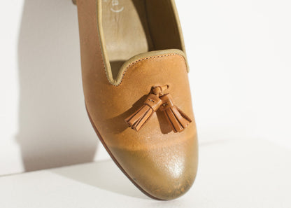 Leather Loafer in Lime (6707106349150)