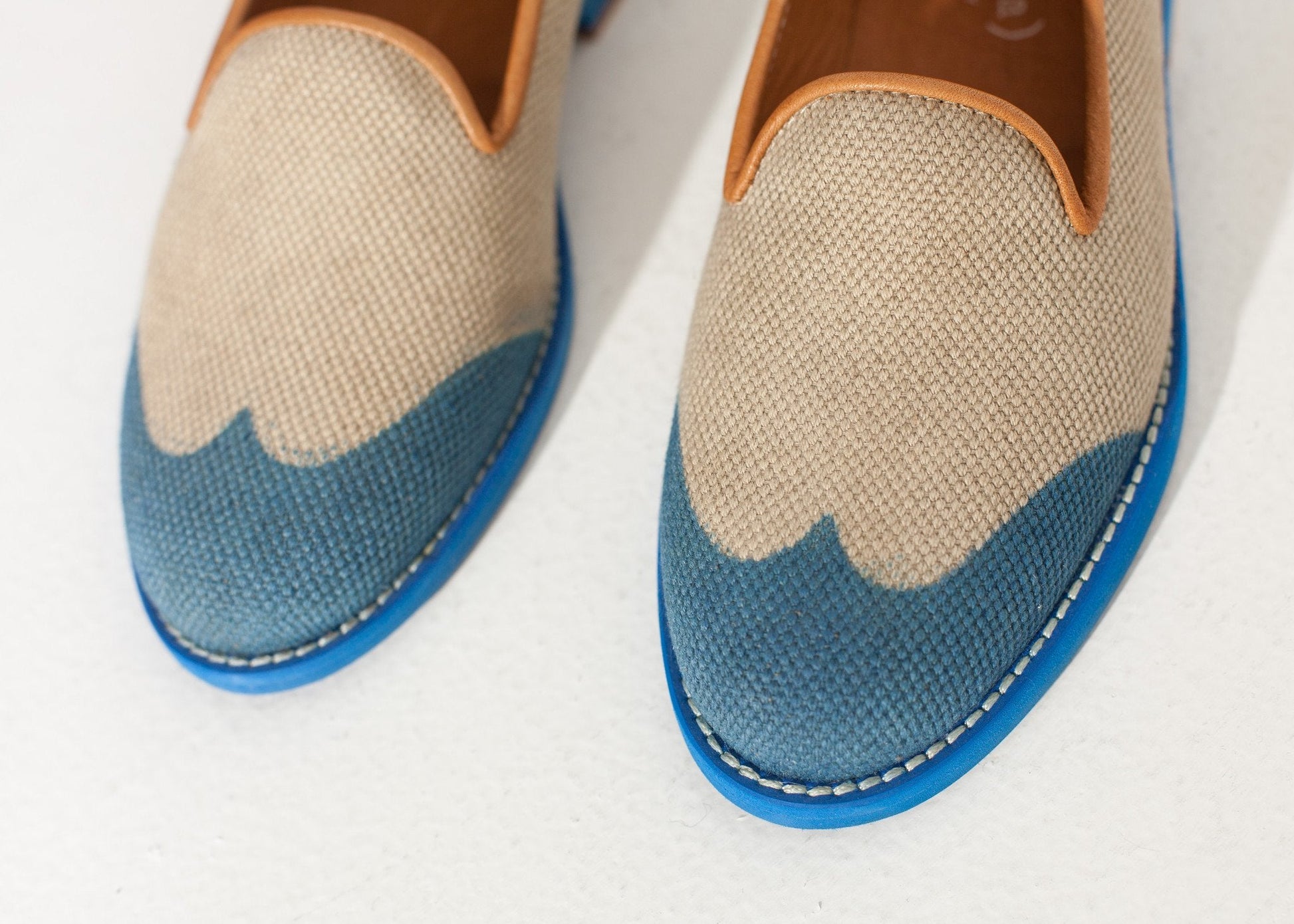 Wingtip Loafer in Blue (6707106578526)