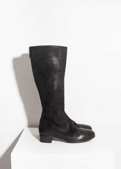 Knee-High Boot in Black (6707097862238)