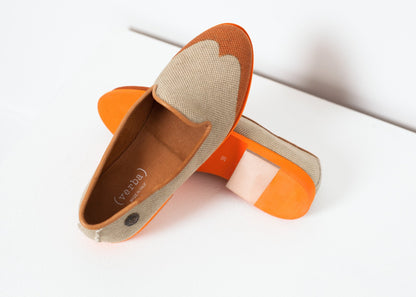 Wingtip Loafer in Orange (6707106545758)