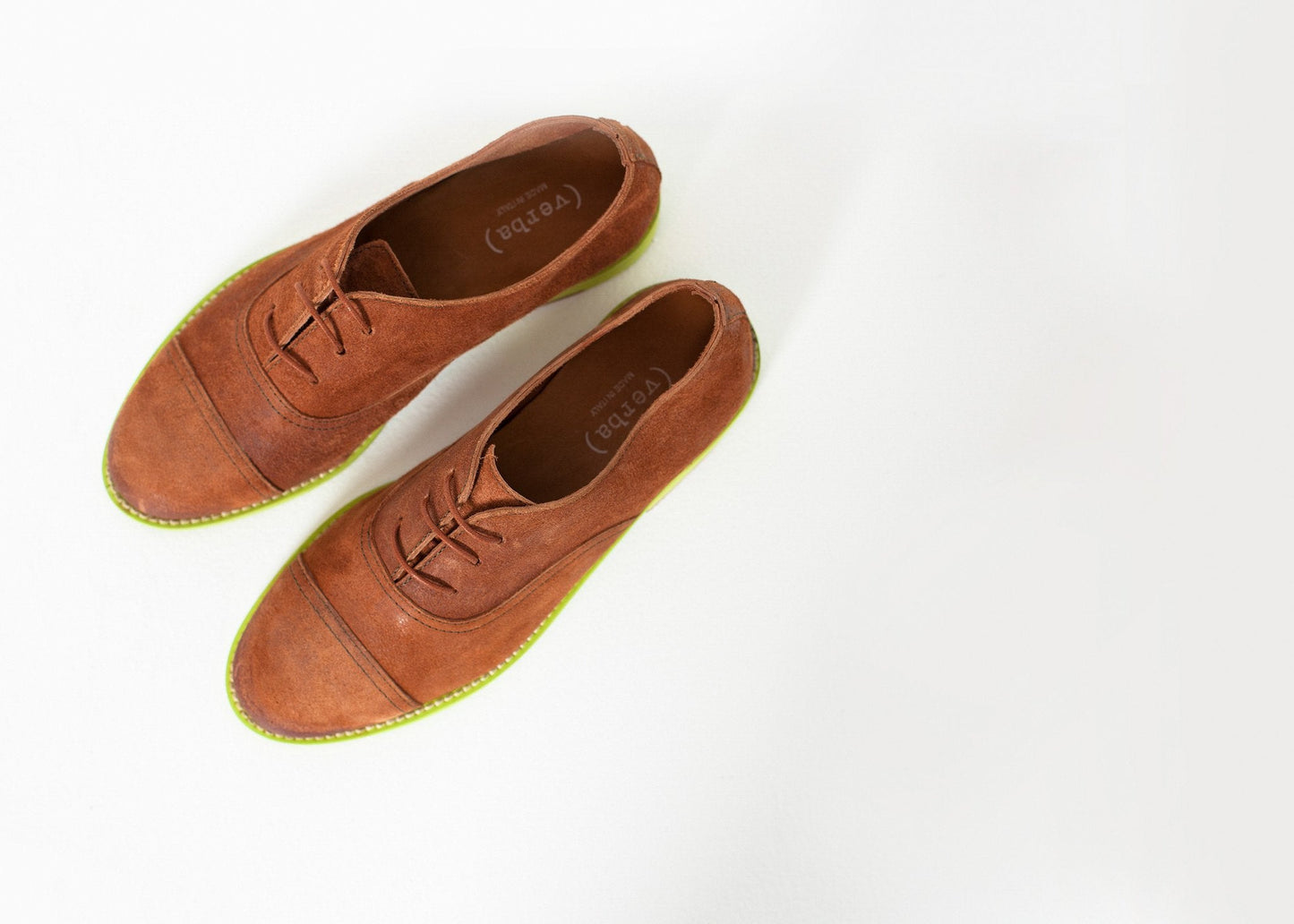 Suede Oxford in Natural/Lime (6707106447454)