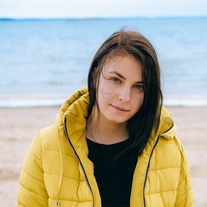 Full Sleeve Solid Women Parka Jacket (6707057393758)