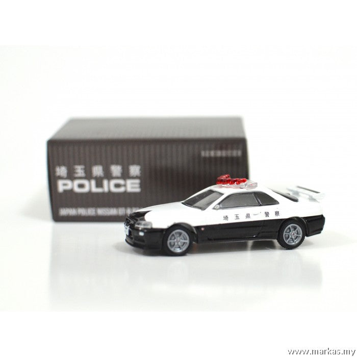 Tarmac Works X Greenlight 1/64 Nissan GTR R 34 Japan police (6589221142622)