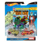 Hot Wheels Marvel Hulk vs. Iron Man Character Car 2-Pack with Mini Comic (6589227728990)