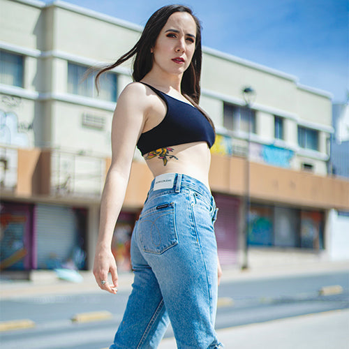 Boyfriend Women Black Jeans (6707056935006)