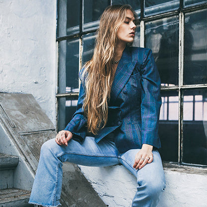 Romwe Girl's Vintage High Waisted Straight Leg Jeans Regular Fit Denim Pants (6707057098846)