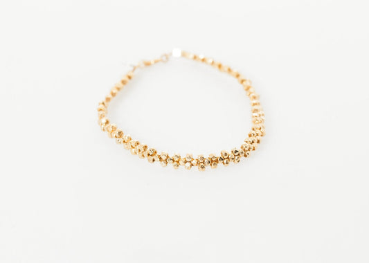 Lane Bead Bracelet in Gold Brass (6707097075806)
