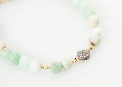 Leopold Bracelet in Green Chrysoprase (6707105431646)