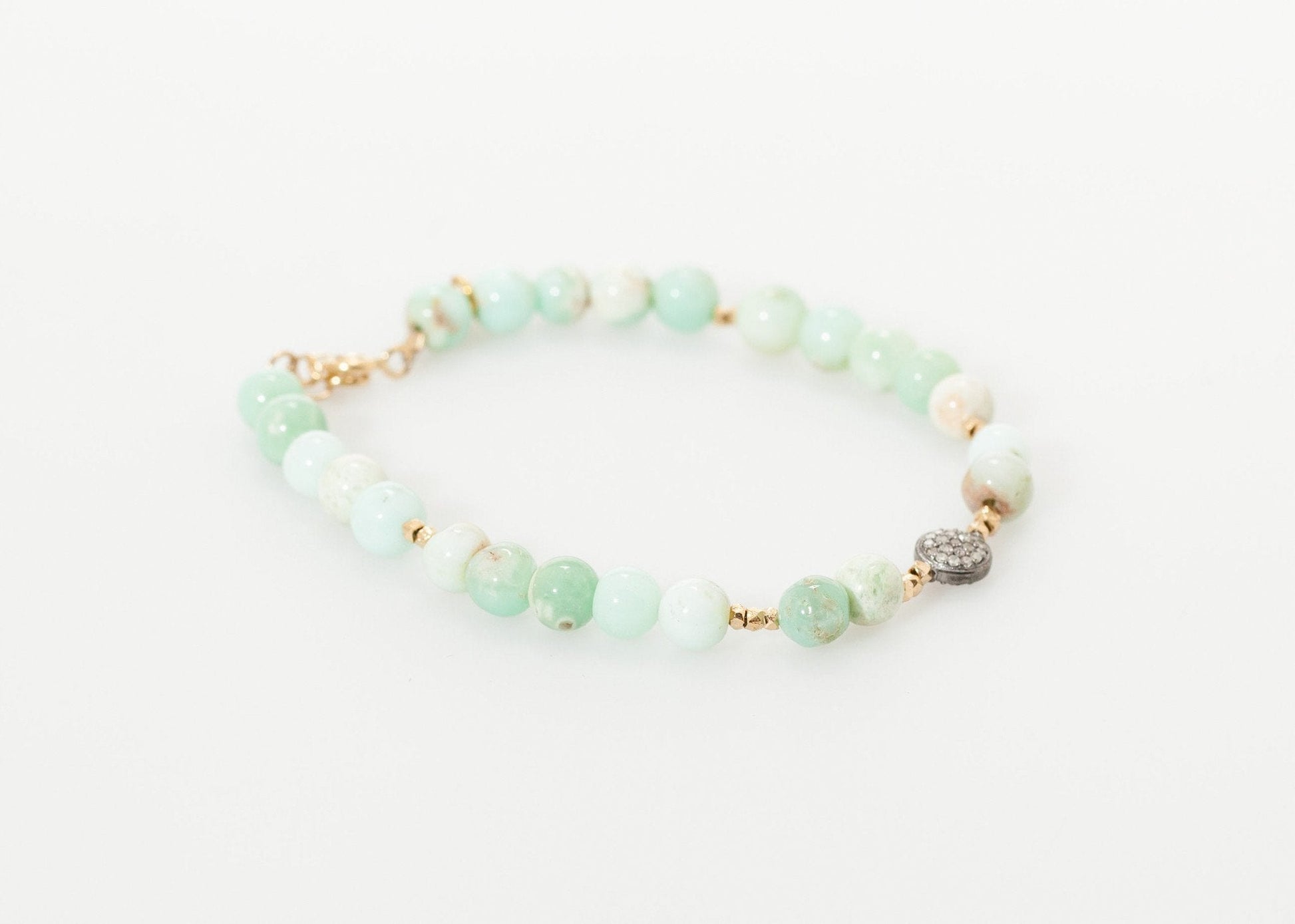Leopold Bracelet in Green Chrysoprase (6707105431646)