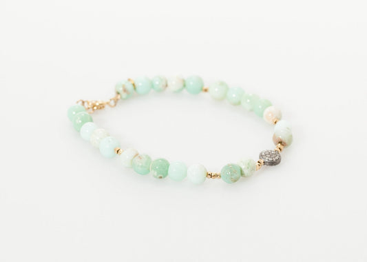 Leopold Bracelet in Green Chrysoprase (6707105431646)