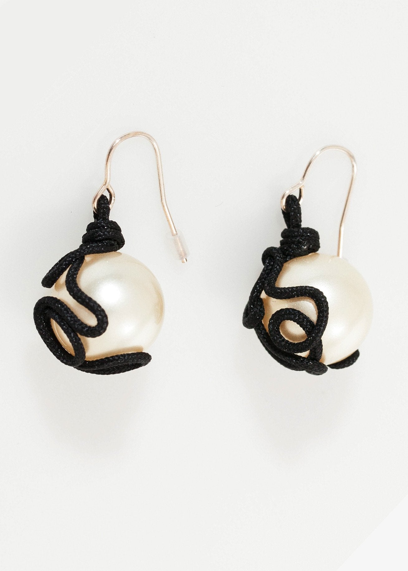 Float Bead Earring in Pearl (6707100975198)
