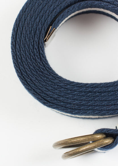 Striped Web Belt in Navy/White (6707102187614)