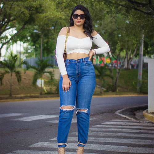 Regular Women Light Blue Jeans (6707057000542)